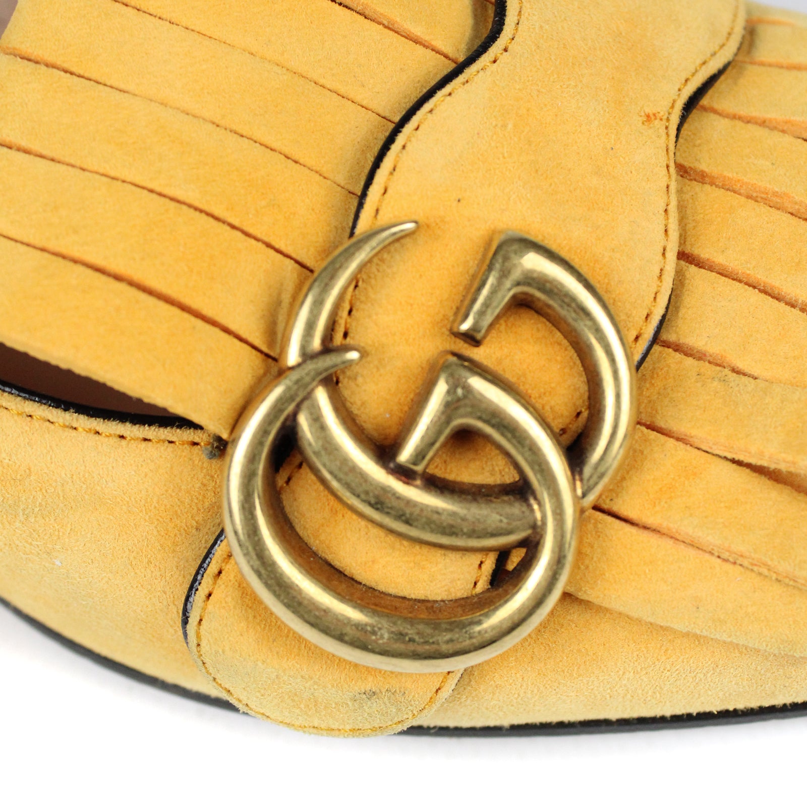 GUCCI - Escarpins Marmont en daim (T38)
