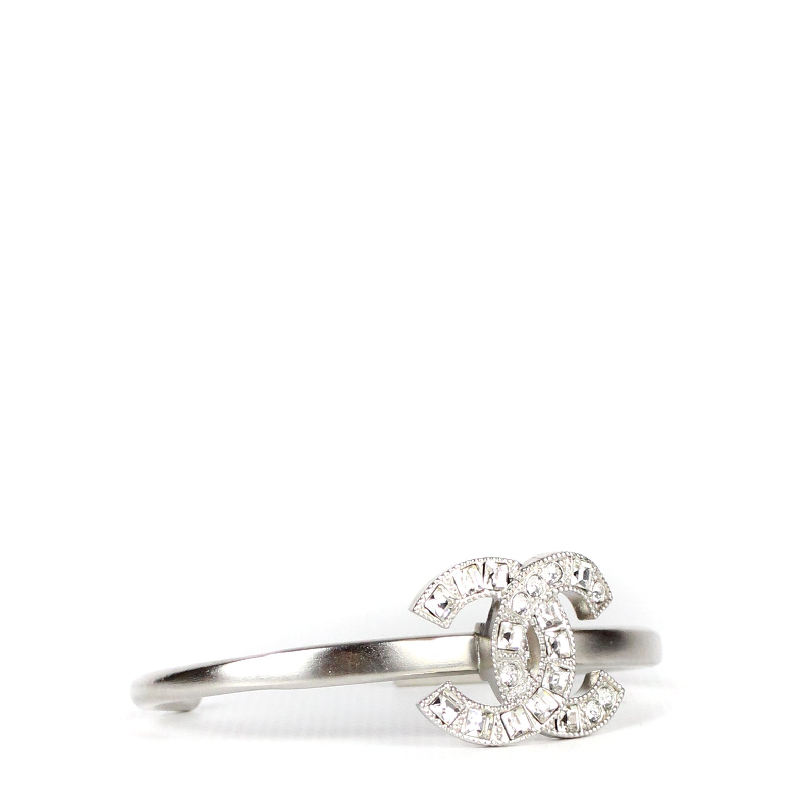 CHANEL - Silver bangle bracelet