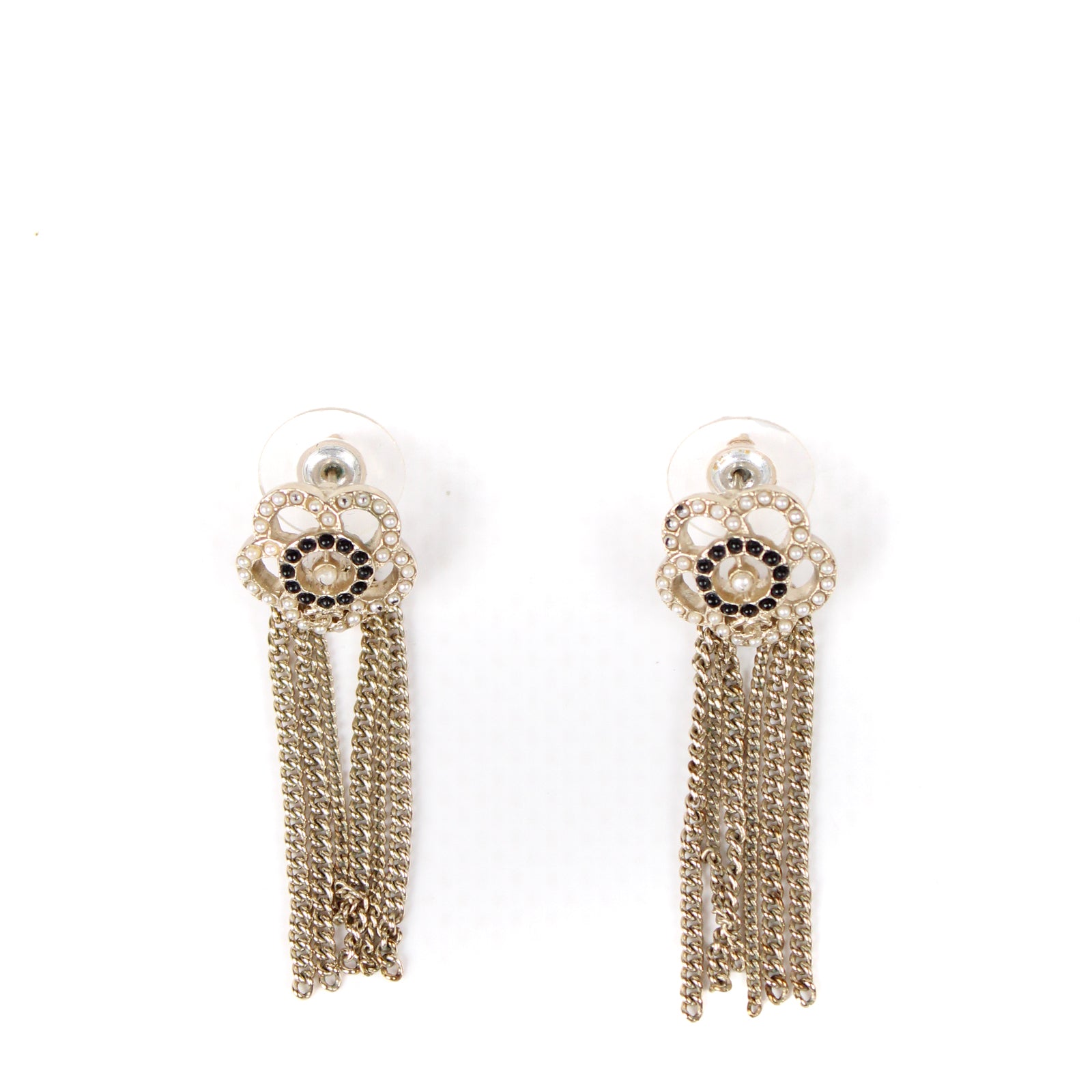 CHANEL - Boucles d'oreilles Camélia