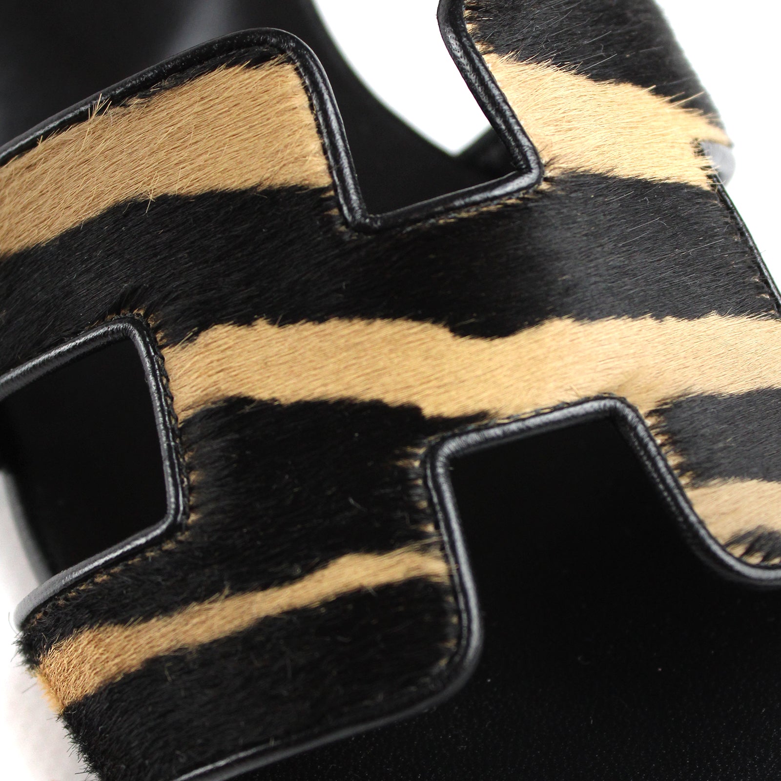 HERMÈS - Oasis calfskin sandals (T37)