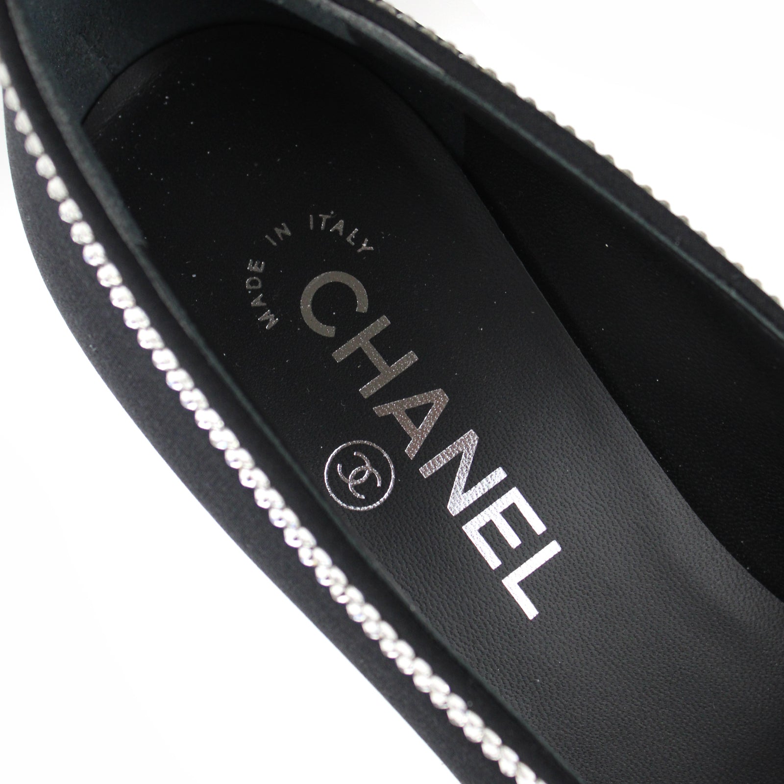 CHANEL - Rhinestone pumps (T38)