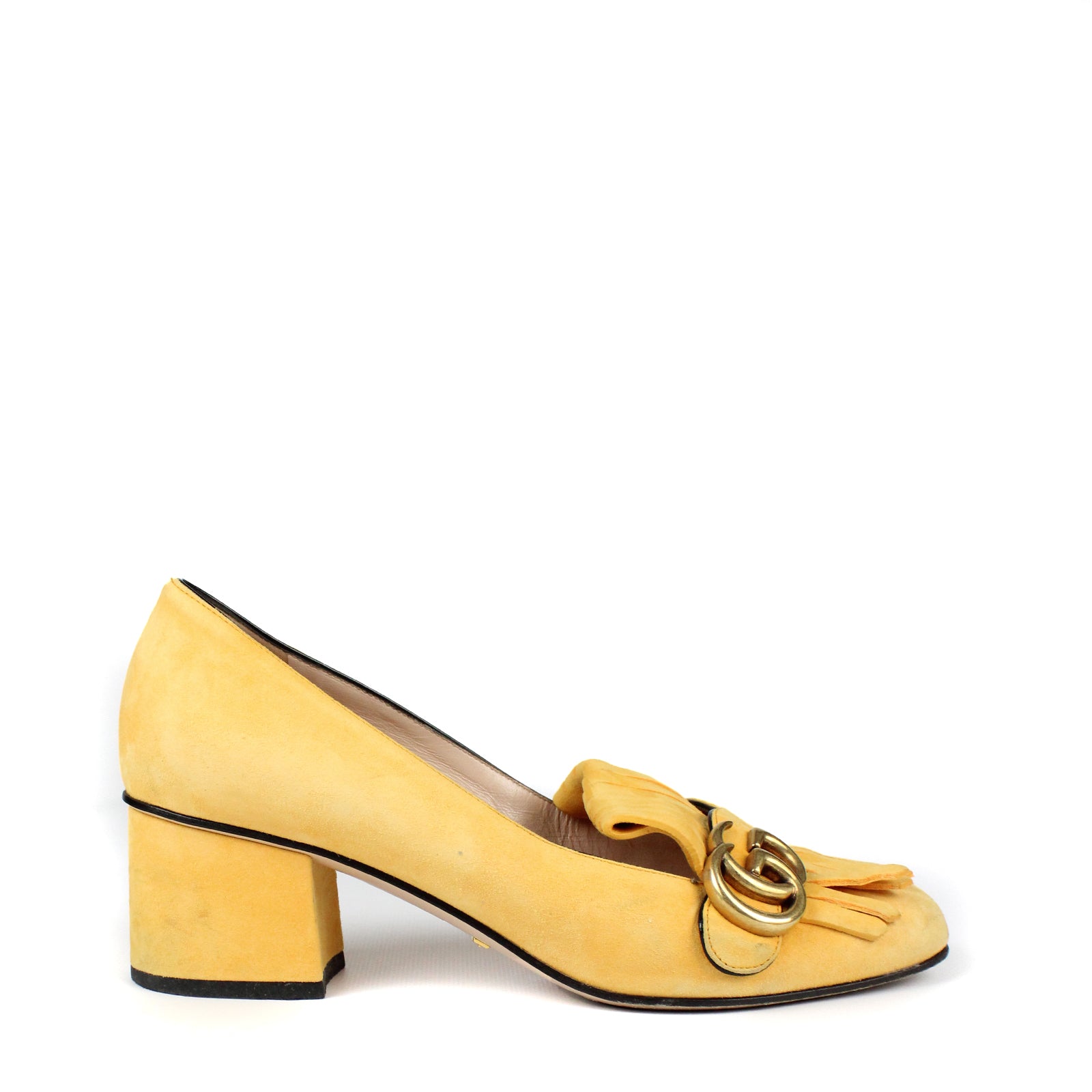 GUCCI - Escarpins Marmont en daim (T38)