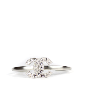 CHANEL - Silver bangle bracelet