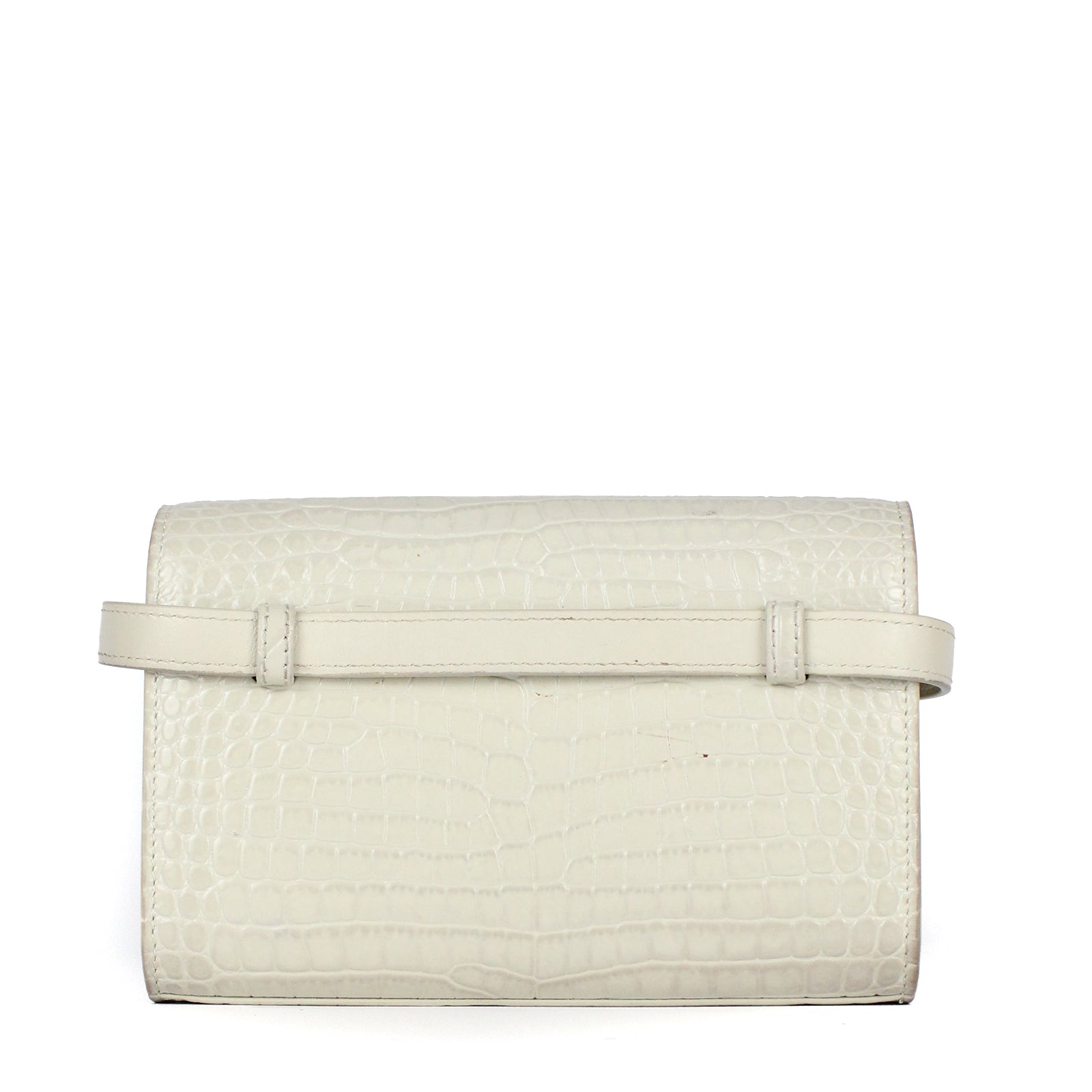SAINT LAURENT - Sac ceinture Kate embossé croco