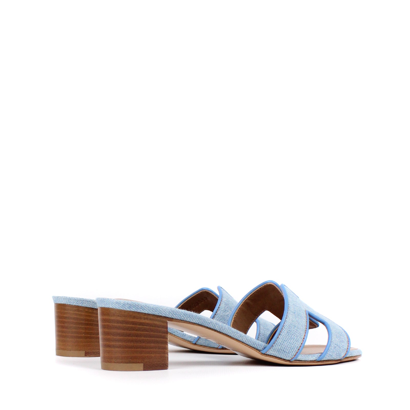 HERMÈS - Sandales Oasis en denim (T35,5)