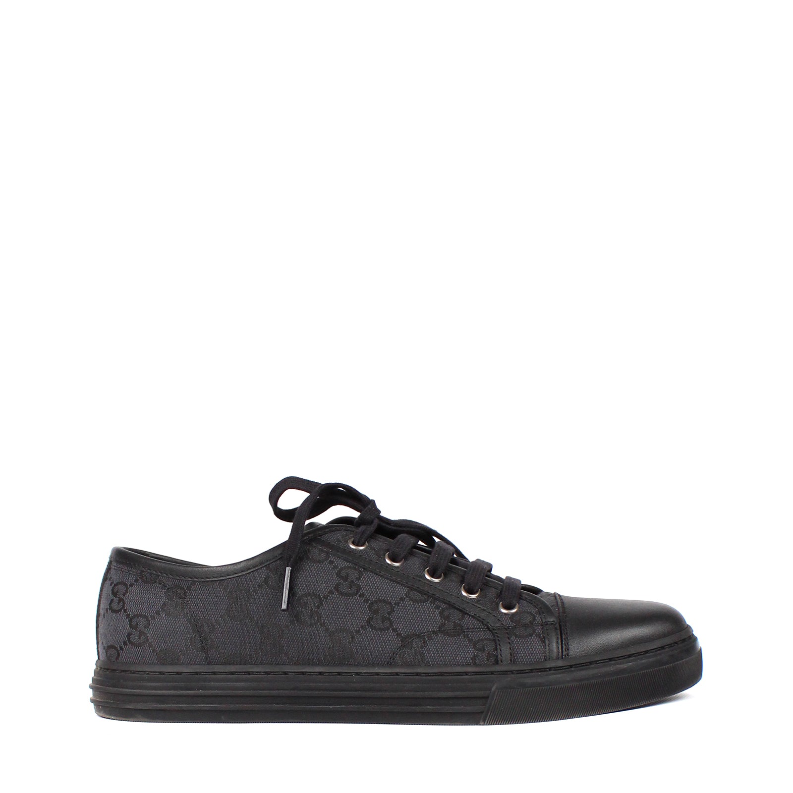 GUCCI - Monogram canvas sneakers (T41.5)