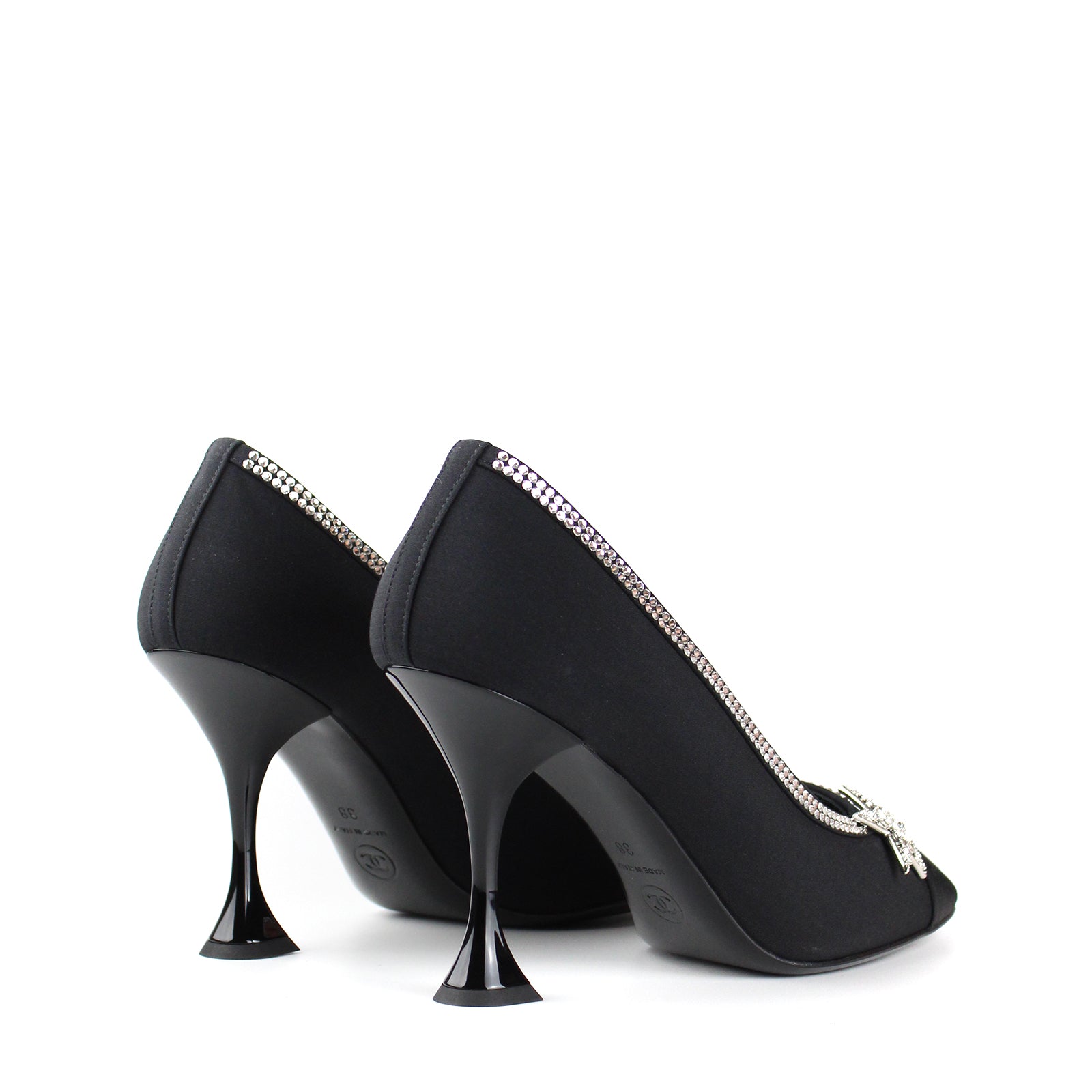 CHANEL - Rhinestone pumps (T38)