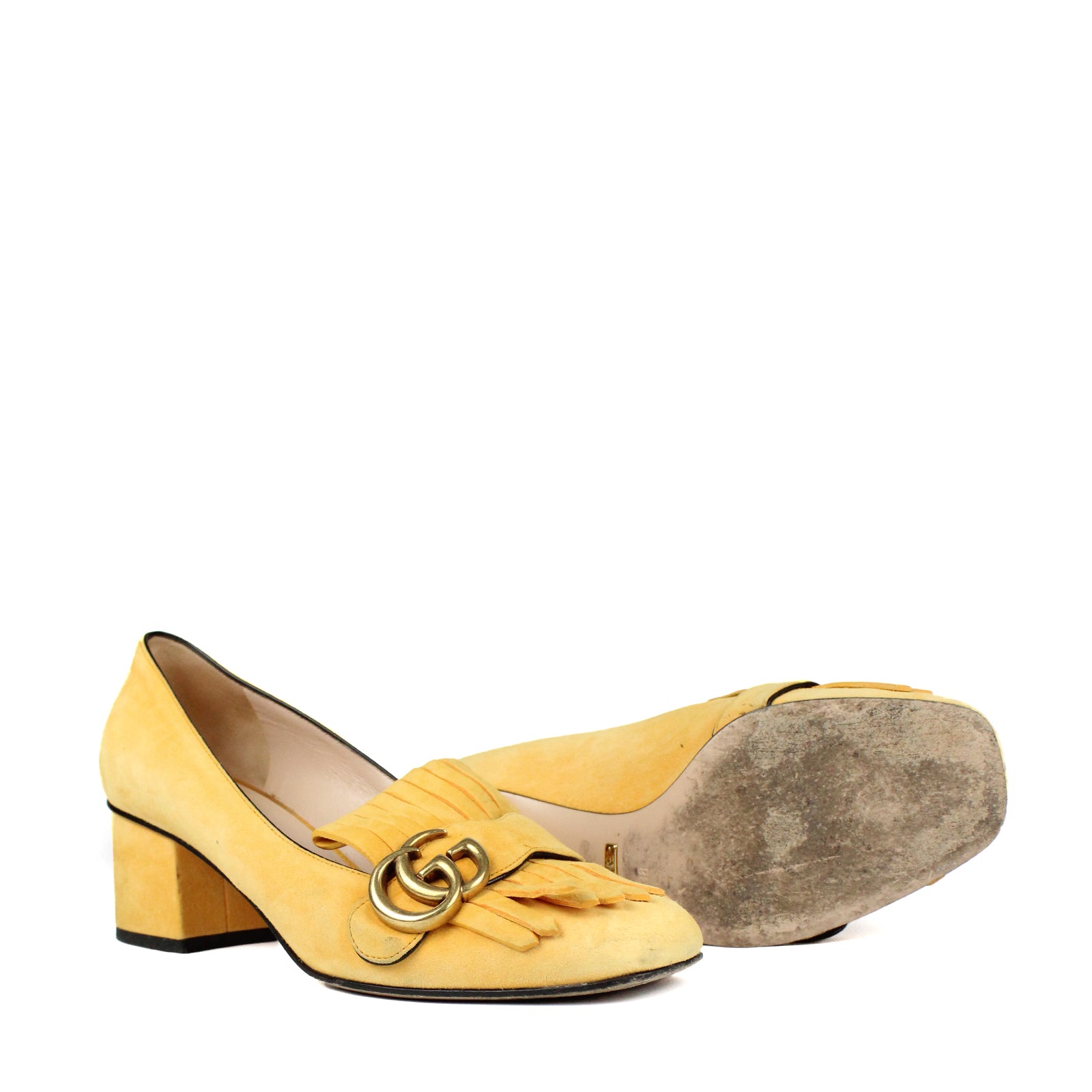 GUCCI - Escarpins Marmont en daim (T38)