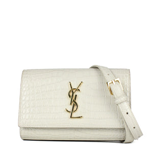 SAINT LAURENT - Sac ceinture Kate embossé croco