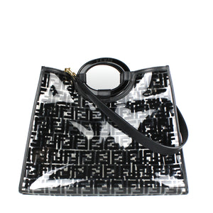 FENDI - Runaway tote bag in transparent plastic 