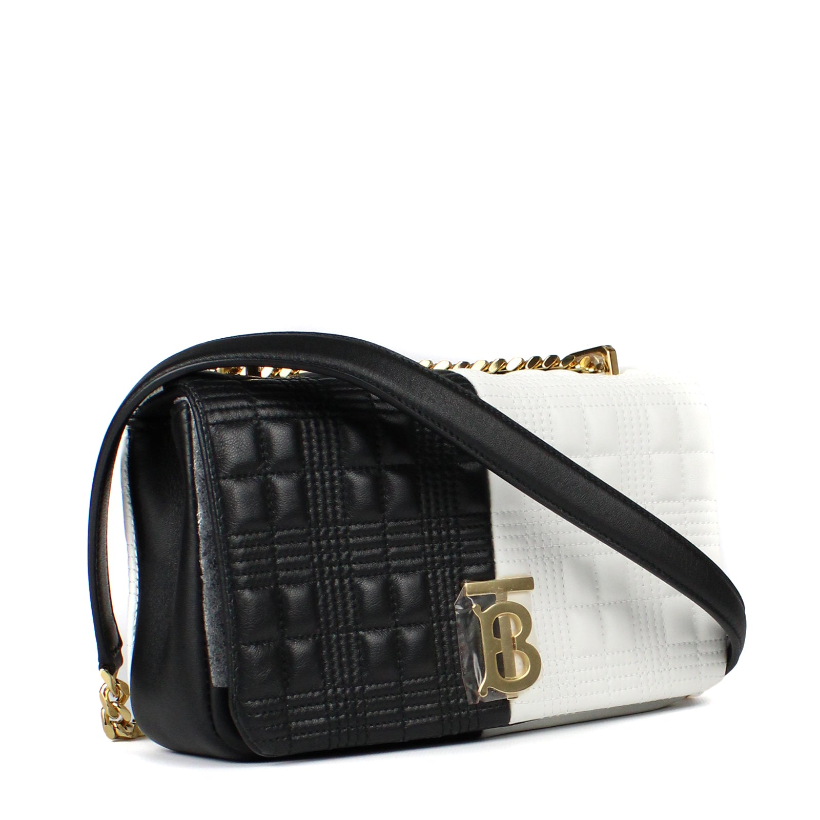 BURBERRY - Sac à main Lola TB bicolore