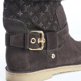 LOUIS VUITTON - Bottes fourrées en daim (T37,5)