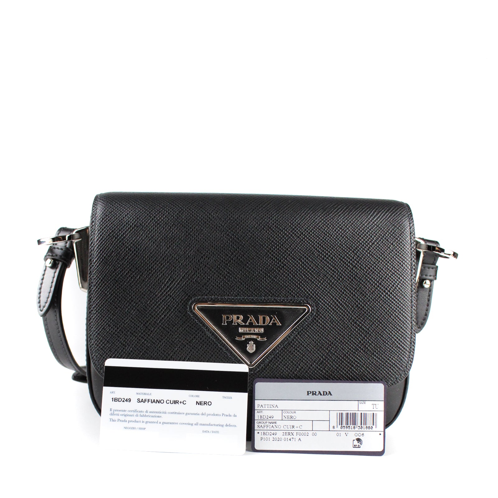 PRADA - Sac à bandoulière en cuir Saffiano