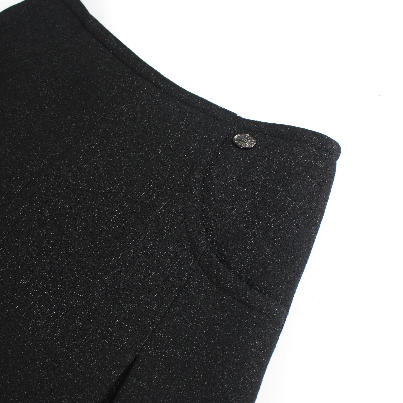 CHANEL - Black sequined skirt (T36)