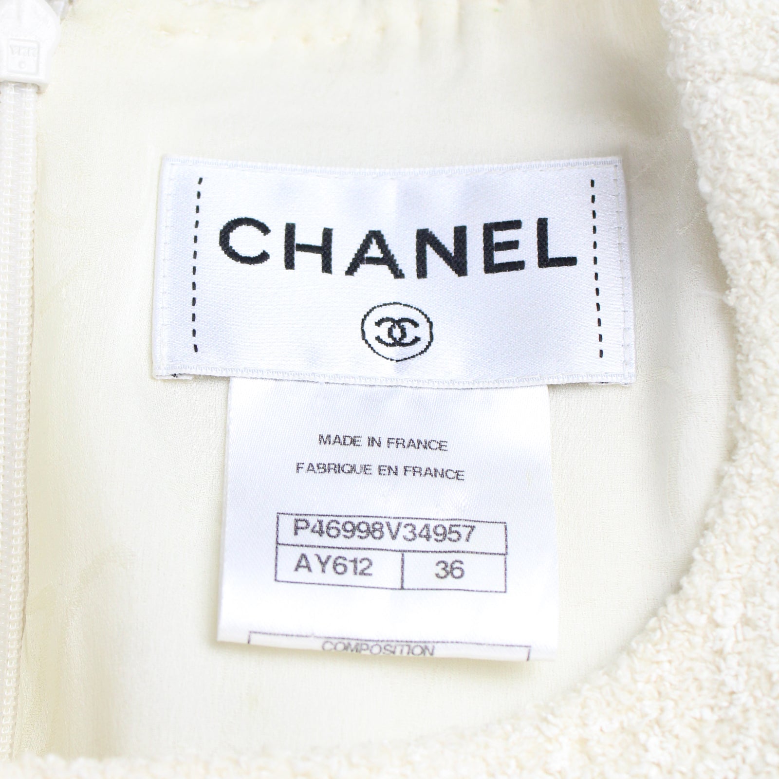 CHANEL - Robe à manches courtes (T36)