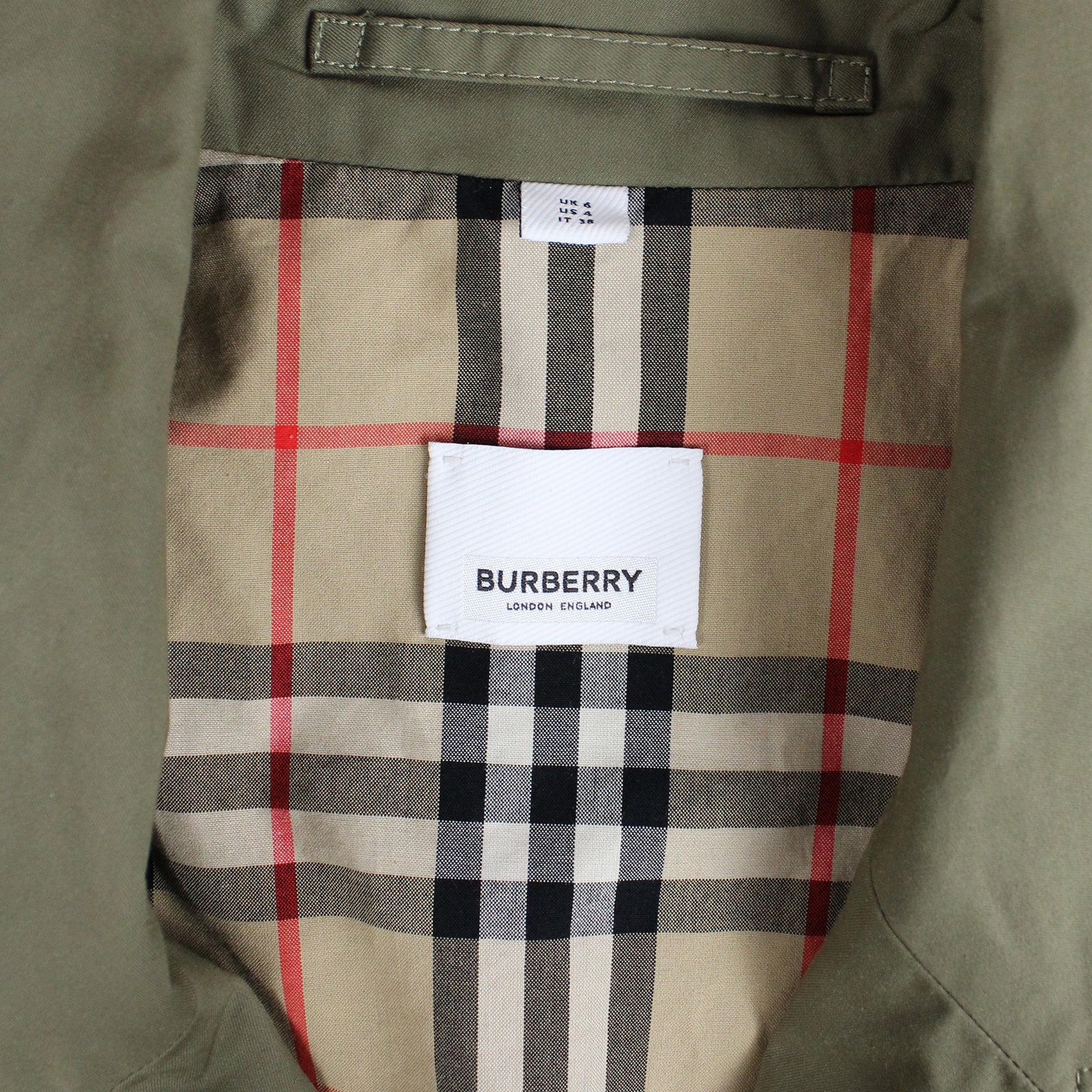 BURBERRY - Technical gabardine trench coat (T36) 