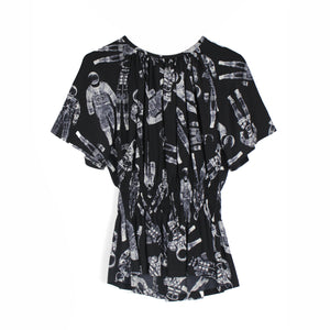 CHANEL - Astronauts silk top (T34)