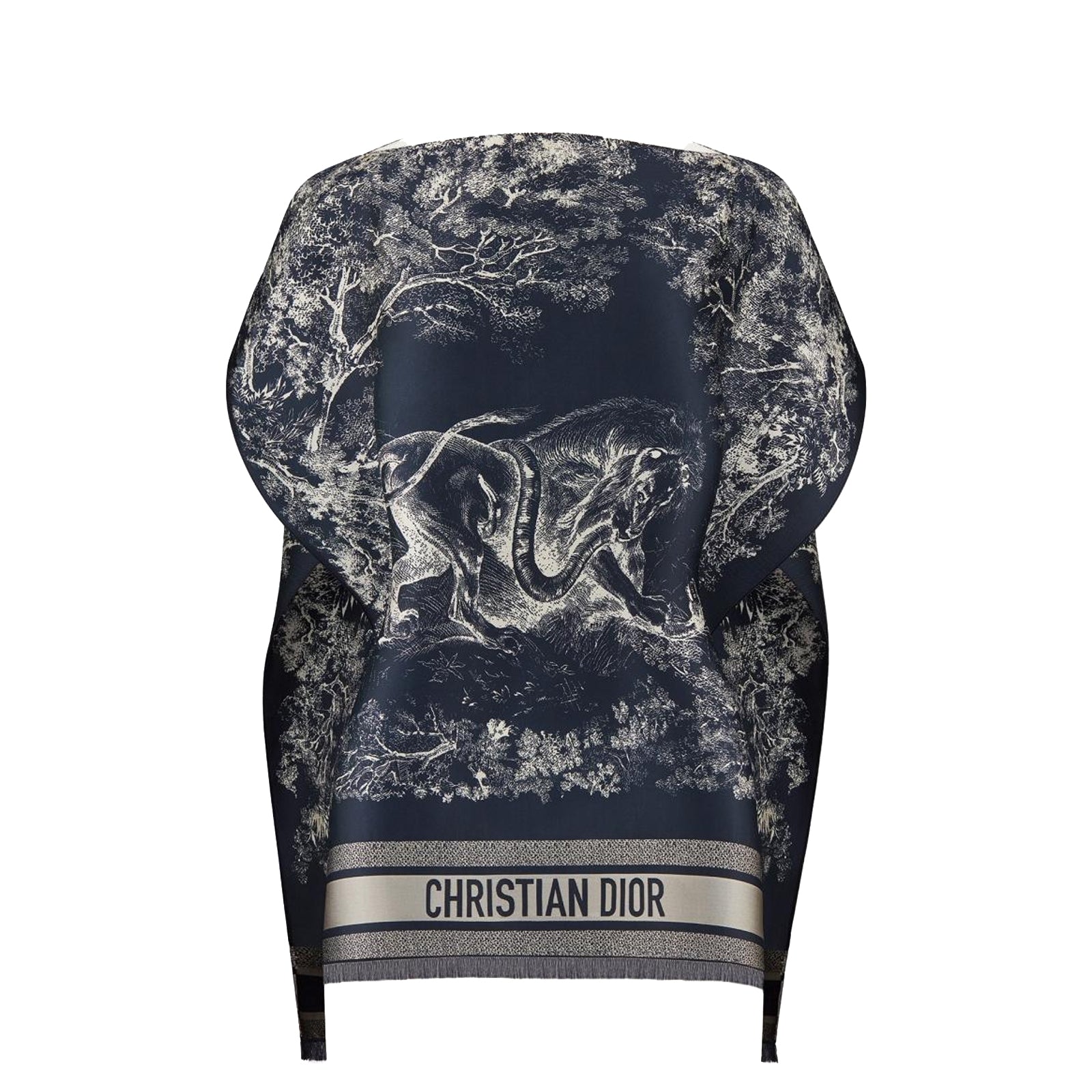 DIOR - Poncho en soie Toile de Jouy