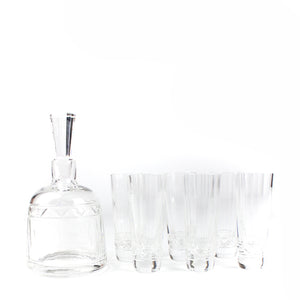 Carafe and 6 Iskender vodka glasses